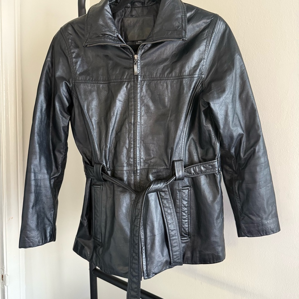 SOLD Women's Black Leather Jacket